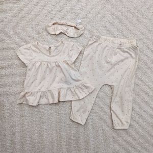 Gap 3 Piece Set - Birch Polka Dot